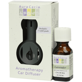 Aura Cacia Aromatherapy Car Diffuser including Lavender essential oil NET 5 fl oz (15 ml)